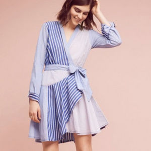 Anthropologie Woven Wrap Dress